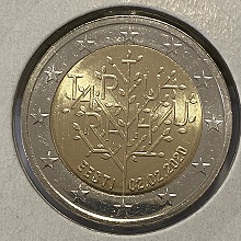 Estónia 2020 - Moeda 2€ Alusiva ao 100º Anivº Tratado de Paz Tartu